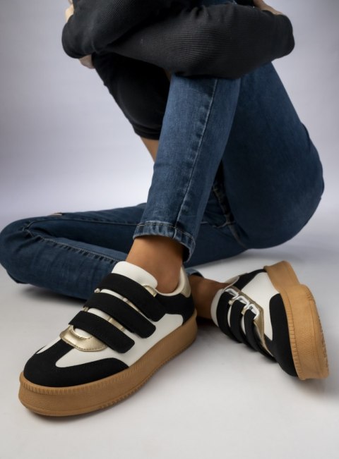 Damskie Sneakersy - Czarne AURORA BLACK - 37 Damskie Sneakersy - Czarne AURORA BLACK - 37