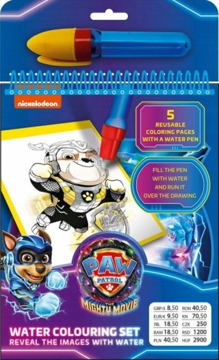 Zestaw do malowania wodą 6 elementów Psi Patrol Paw Patrol