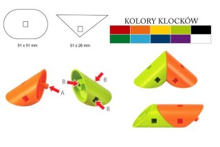 Klocki Małych Geniuszy - Kształtki 28 elementów w worku 102221