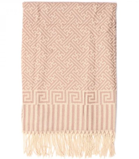 Ciepły szal szalik aztecki wzór elegancki stylowy 190x65 cm (Różowy || Wielokolorowy) Ciepły szal szalik aztecki wzór elegancki stylowy 190x65 cm (Różowy || Wielokolorowy)
