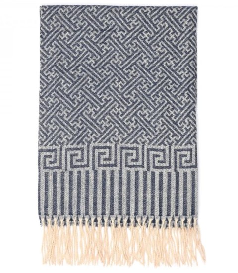 Ciepły szal szalik aztecki wzór elegancki stylowy 190x65 cm (Wielokolorowy || Granatowy) Ciepły szal szalik aztecki wzór elegancki stylowy 190x65 cm (Wielokolorowy || Granatowy)