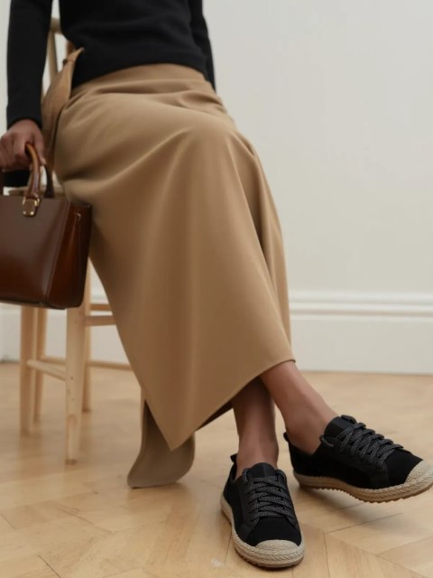 Damskie Espadryle NOIR LACE BLACK Damskie Espadryle NOIR LACE BLACK