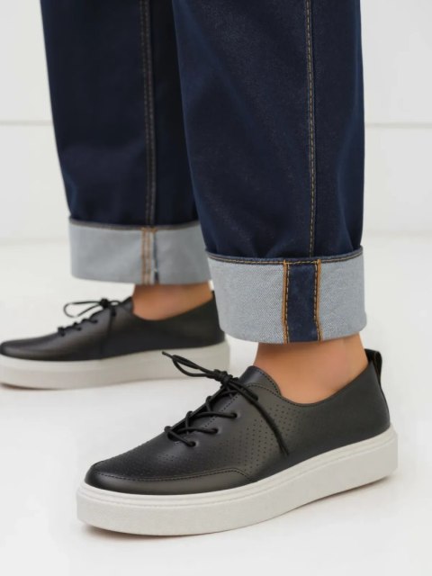 Damskie Slip-On VARENO BLACK - 40 Damskie Slip-On VARENO BLACK - 40