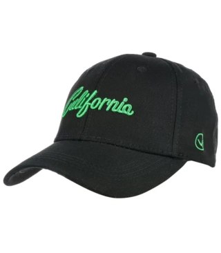Czapka z daszkiem bawełniana regulowana unisex haft CALIFORNIA (Czarny)