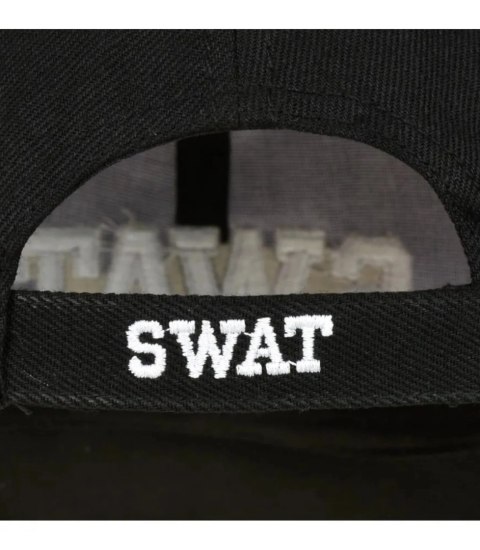 Czapka z daszkiem męska bawełniana regulowana haft SWAT (Czarny) Czapka z daszkiem męska bawełniana regulowana haft SWAT (Czarny)