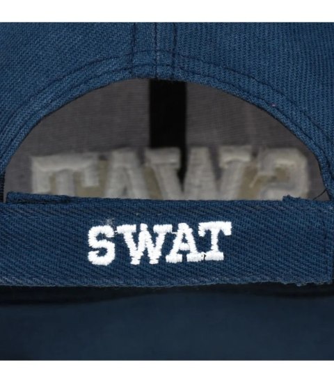 Czapka z daszkiem męska bawełniana regulowana haft SWAT (Granatowy) Czapka z daszkiem męska bawełniana regulowana haft SWAT (Granatowy)