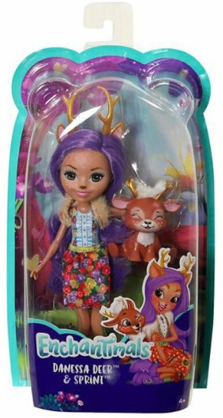 Enchantimals Lalka Daness deer + zwierzątko Jelonek Sprint FXM75 p8 MATTEL