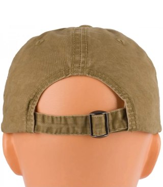 Czapka z daszkiem bawełniana regulowana unisex haft BOSTON (Beżowy)