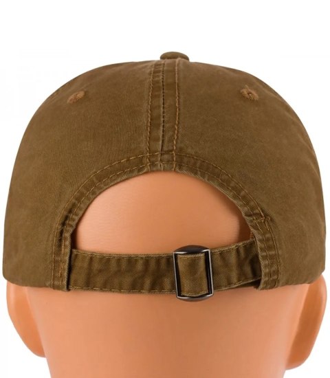 Czapka z daszkiem bawełniana regulowana unisex haft BOSTON (Brązowy) Czapka z daszkiem bawełniana regulowana unisex haft BOSTON (Brązowy)