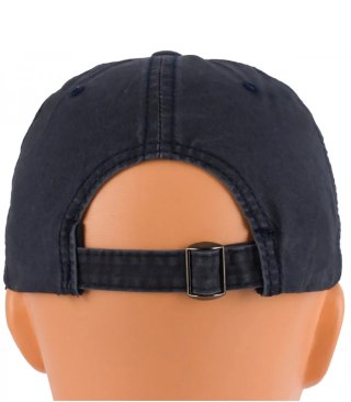Czapka z daszkiem bawełniana regulowana unisex haft BOSTON (Granatowy)