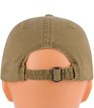 Czapka z daszkiem bawełniana regulowana unisex haft BROOKLYN (Beżowy)
