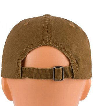 Czapka z daszkiem bawełniana regulowana unisex haft BROOKLYN (Brązowy)