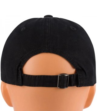 Czapka z daszkiem bawełniana regulowana unisex haft BROOKLYN (Czarny)