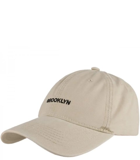 Czapka z daszkiem bawełniana regulowana unisex haft BROOKLYN (Ecru) Czapka z daszkiem bawełniana regulowana unisex haft BROOKLYN (Ecru)