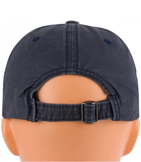 Czapka z daszkiem bawełniana regulowana unisex haft BROOKLYN (Granatowy) Czapka z daszkiem bawełniana regulowana unisex haft BROOKLYN (Granatowy)