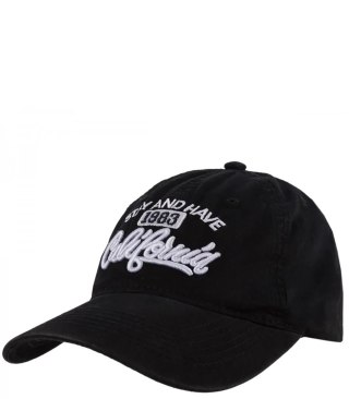 Czapka z daszkiem bawełniana regulowana unisex haft CALIFORNIA (Czarny)