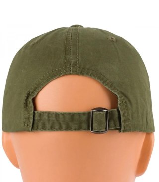Czapka z daszkiem bawełniana regulowana unisex haft CALIFORNIA (Zielony)