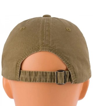 Czapka z daszkiem bawełniana regulowana unisex haft NEW YORK (Beżowy)