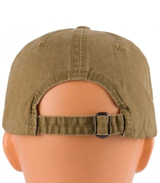 Czapka z daszkiem bawełniana regulowana unisex haft NEW YORK (Beżowy)