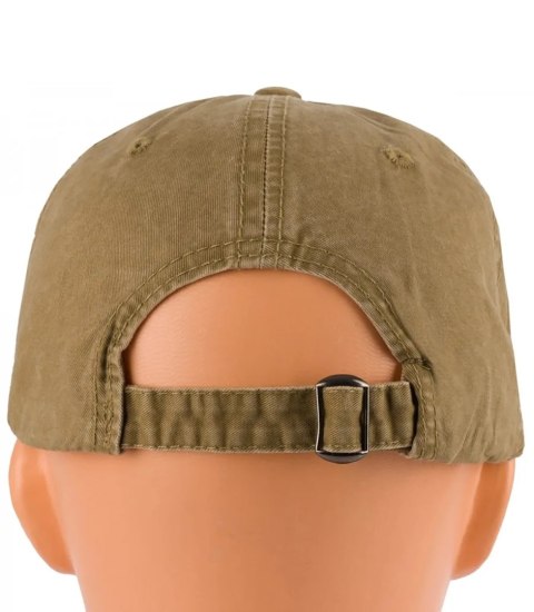 Czapka z daszkiem bawełniana regulowana unisex haft NEW YORK (Beżowy) Czapka z daszkiem bawełniana regulowana unisex haft NEW YORK (Beżowy)