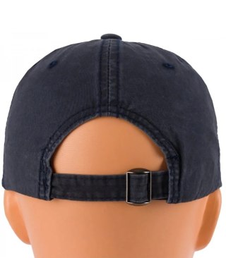 Czapka z daszkiem bawełniana regulowana unisex haft NEW YORK (Granatowy)
