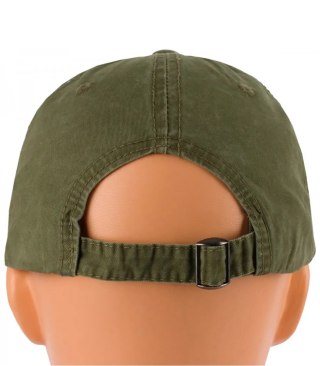 Czapka z daszkiem bawełniana regulowana unisex haft NEW YORK (Zielony)