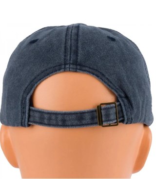 Czapka z daszkiem bawełna vintage destroyed regulowana unisex haft BROOKLYN (Granatowy)
