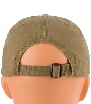 Czapka z daszkiem bawełniana regulowana unisex haft CALIFORNIA (Beżowy)