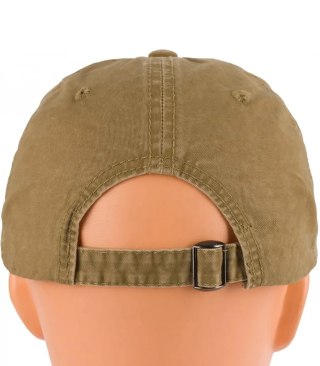 Czapka z daszkiem bawełniana regulowana unisex haft CALIFORNIA (Beżowy)