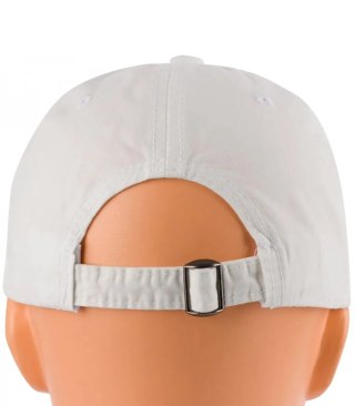 Czapka z daszkiem bawełniana regulowana unisex haft CALIFORNIA (Biały)