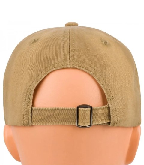 Czapka z daszkiem jeans cieniowana regulowana unisex haft NY (Beżowy) Czapka z daszkiem jeans cieniowana regulowana unisex haft NY (Beżowy)