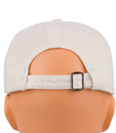 Czapka z daszkiem jeans cieniowana regulowana unisex haft NY (Biały) Czapka z daszkiem jeans cieniowana regulowana unisex haft NY (Biały)