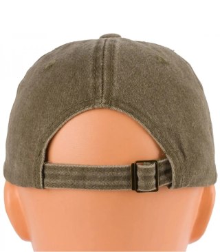 Czapka z daszkiem vintage destroyed regulowana unisex haft LOS ANGELES (Zielony)