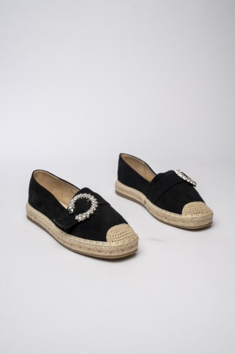 Damskie Espadryle LUNARA BLACK - Stylowe Buty na Lato - 36 Damskie Espadryle LUNARA BLACK - Stylowe Buty na Lato - 36