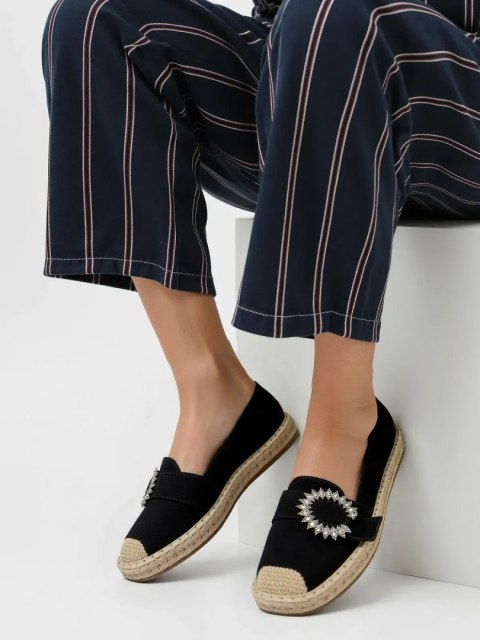 Damskie Espadryle LUNARA BLACK - Stylowe Buty na Lato - 37 Damskie Espadryle LUNARA BLACK - Stylowe Buty na Lato - 37