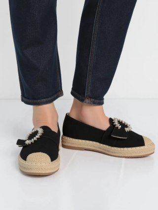 Damskie Espadryle LUNARA BLACK - Stylowe Buty na Lato - 40