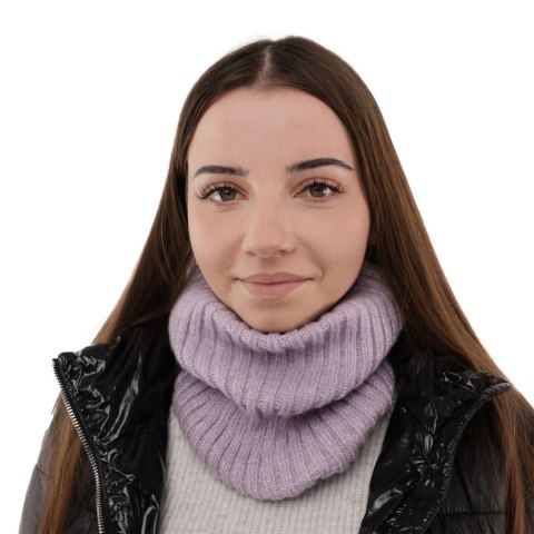 Komin zimowy damski, beżowy, z wełną merino, Besta Komin zimowy damski, beżowy, z wełną merino, Besta