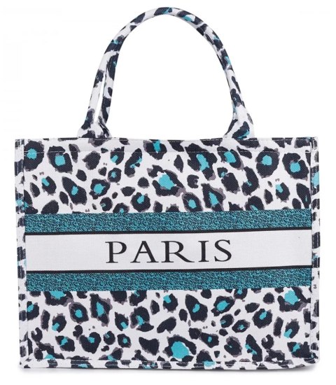Duża torba shopperka Stylowa Sztywna z napisem PARIS (Wielokolorowy || Niebieski || Czarny) Duża torba shopperka Stylowa Sztywna z napisem PARIS (Wielokolorowy || Niebieski || Czarny)