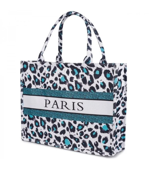 Duża torba shopperka Stylowa Sztywna z napisem PARIS (Wielokolorowy || Niebieski || Czarny) Duża torba shopperka Stylowa Sztywna z napisem PARIS (Wielokolorowy || Niebieski || Czarny)