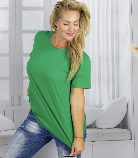 Bluzka koszulka t-shirt top bawełniana (Zielony) 2XL/3XL Bluzka koszulka t-shirt top bawełniana (Zielony) 2XL/3XL