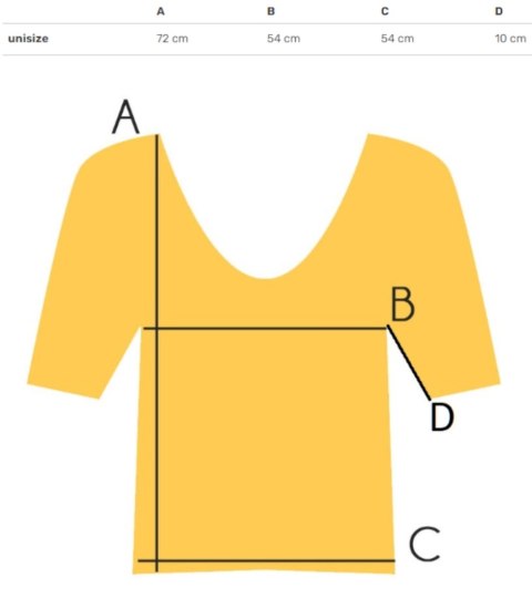 Bluzka koszulka t-shirt z dekoltem w serek i rękawem 1/2 MIRABEL (Beżowy)