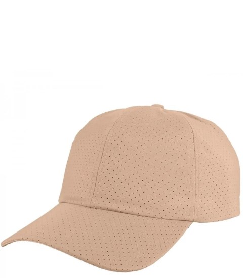 Jednokolorowa perforowana czapka z daszkiem regulowana unisex (Beżowy) Jednokolorowa perforowana czapka z daszkiem regulowana unisex (Beżowy)