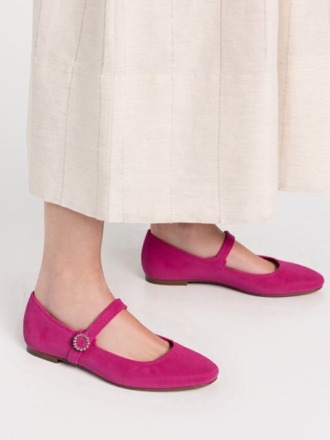Damskie Baleriny VINTAGE CHARM - FUSHIA Damskie Baleriny VINTAGE CHARM - FUSHIA