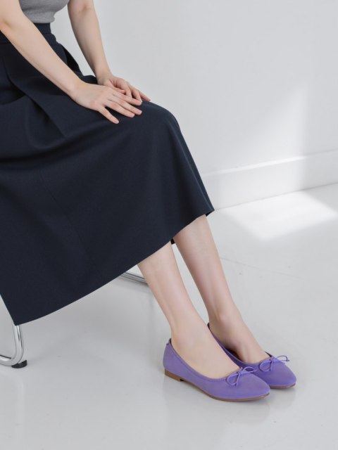 Damskie Baleriny BELLA PURPLE - Uroczy Minimalizm w Wyrazistym Odcieniu Damskie Baleriny BELLA PURPLE - Uroczy Minimalizm w Wyrazistym Odcieniu