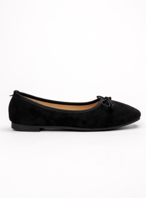 Damskie Baleriny BELLA BLACK - Klasyczna Elegancja z Nowoczesnym Akcentem