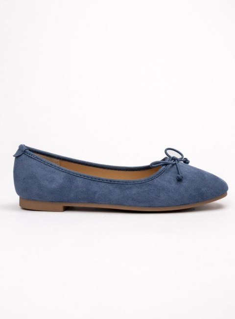 Damskie Baleriny BELLA BLUE - Uroczy Minimalizm w Spokojnym Odcieniu Damskie Baleriny BELLA BLUE - Uroczy Minimalizm w Spokojnym Odcieniu