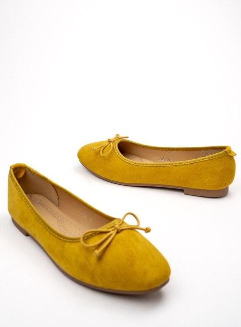 Damskie Baleriny BELLA YELLOW - Uroczy Minimalizm w Intensywnym Odcieniu Damskie Baleriny BELLA YELLOW - Uroczy Minimalizm w Intensywnym Odcieniu