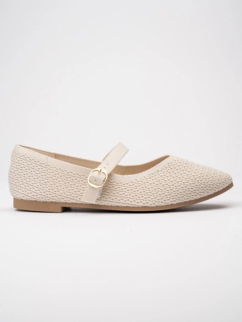 Damskie Baleriny CLARA BEIGE Damskie Baleriny CLARA BEIGE