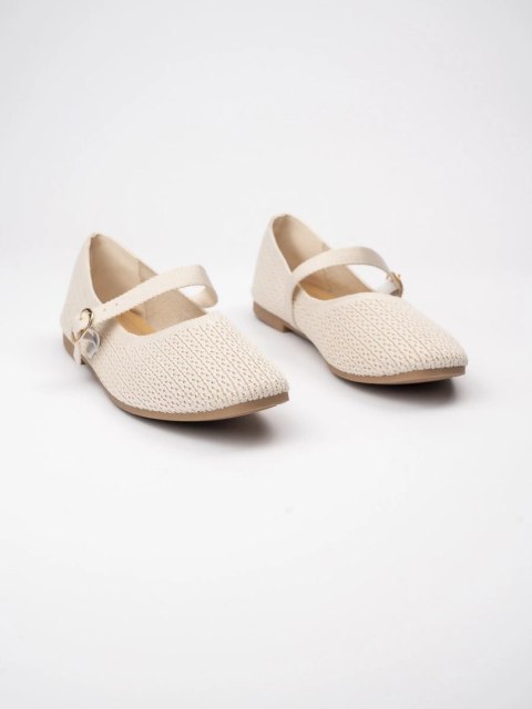 Damskie Baleriny CLARA BEIGE Damskie Baleriny CLARA BEIGE