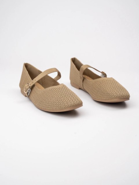 Damskie Baleriny CLARA KHAKI Damskie Baleriny CLARA KHAKI
